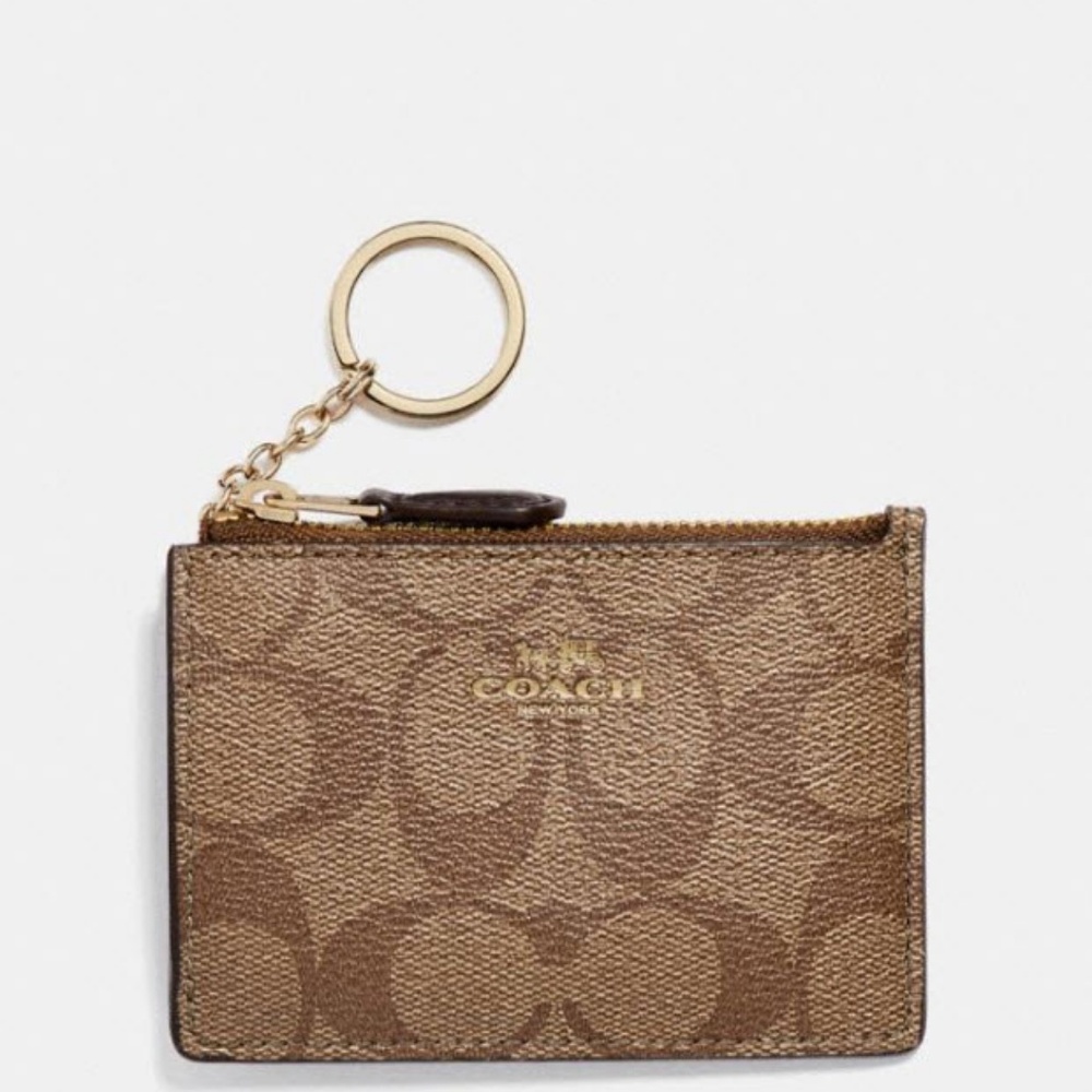 COACH Skinny Mini ID Case in Signature
